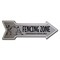 Signmission Fencing Zone Arrow Decal Funny Home Decor 18in Wide D-A-999873 - alternate 1